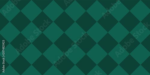 Christmas Rhombus Seamless Pattern with Festive Plaid Texture. Green Argyle Geometric Diamond Background, Ideal for Holiday Wrapping and Decorative Designs