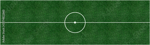 Foto soccer field background, football pitch texture, green grass turf, aerial top vi