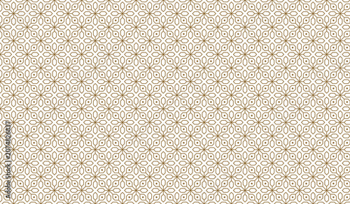 Foto Intricate gold filigree ornamental seamless pattern with filigree, ornamental