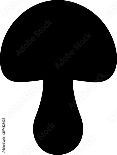 Toadstool Silhouette SVG Vector for Forest and Nature Design Projects