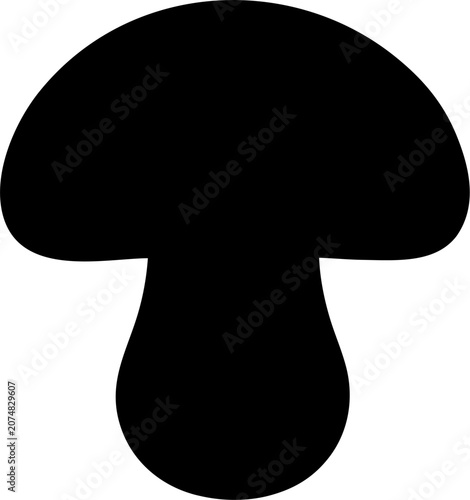 Toadstool Silhouette SVG Vector for Forest and Nature Design Projects