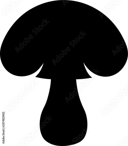 Toadstool Silhouette SVG Vector for Forest and Nature Design Projects