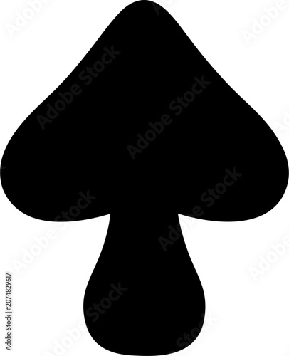 Toadstool Silhouette SVG Vector for Forest and Nature Design Projects