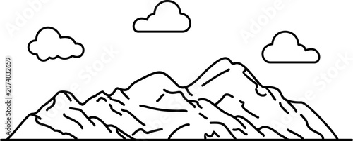 Mountain Outline 