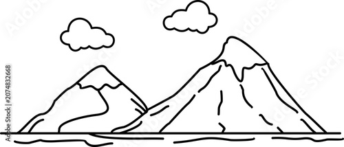 Mountain Outline 