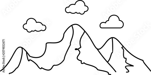 Mountain Outline 