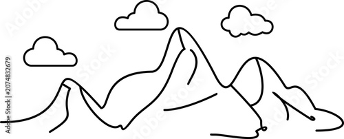 Mountain Outline 
