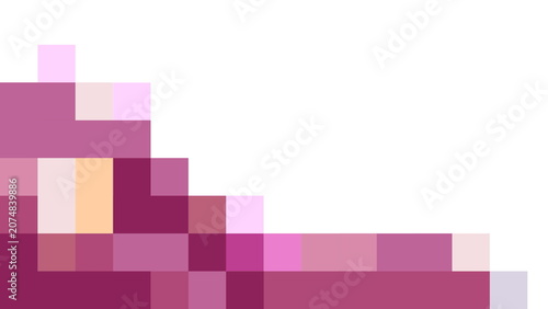 Pink Magenta Mosaic Square Blocks Geometric Background