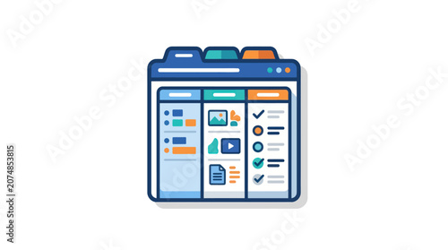Colorful smartphone device screen icons.