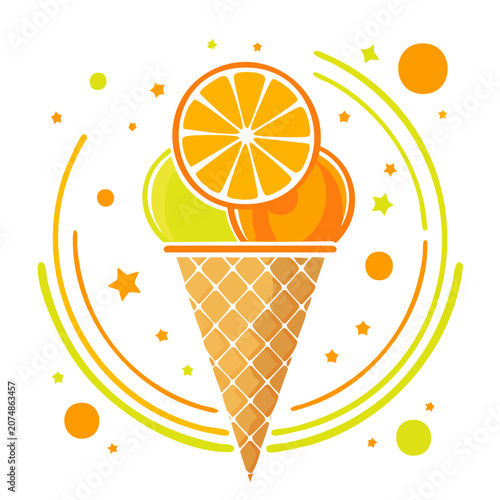 Sun with face and rays vector illustration
