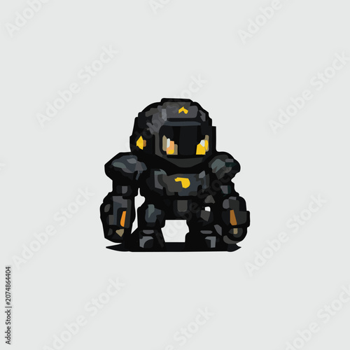 Alien Tech Bot Design Vector