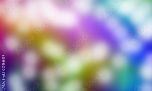 Abstract Multicolor Blurred Bokeh Gradient Background with Soft Light Effects

