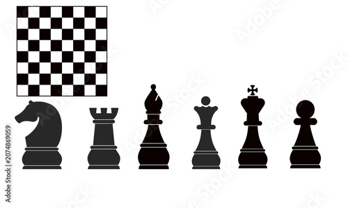 chess board with chess vector  design.