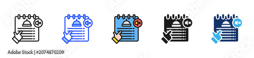 Foto Silent Order Icon Collection With Multiple Styles