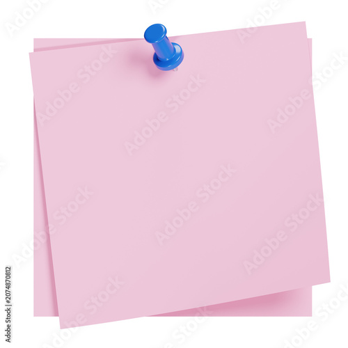 Sticky Note 3D Render