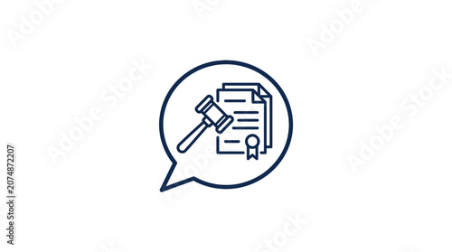 Gavel sits on a legal document.