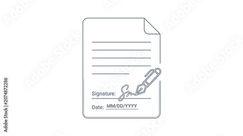 Contract requires a legal signature.