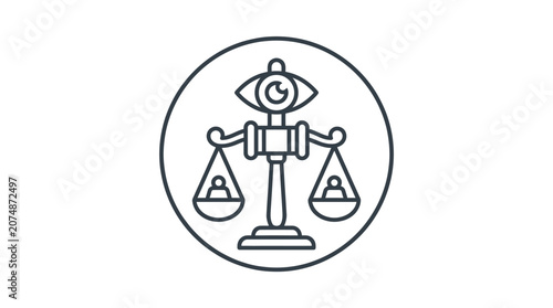 Scales represent justice and fairness.