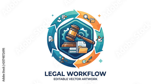 Gavel represents a legal workflow cycle.