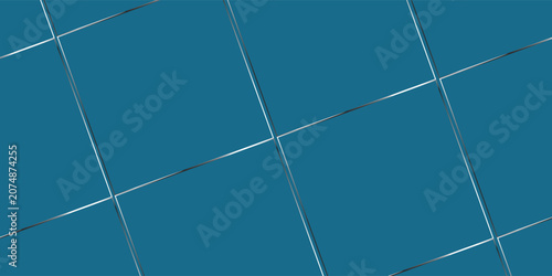 Foto Blue Diagonal Tile Pattern With Glossy Metallic Grout Geometric Background Textu