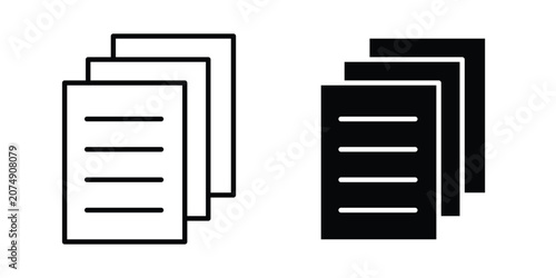 Photos paper stack icon