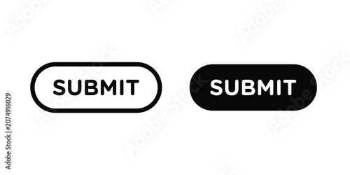 Cuadro en lienzo Submit button icon