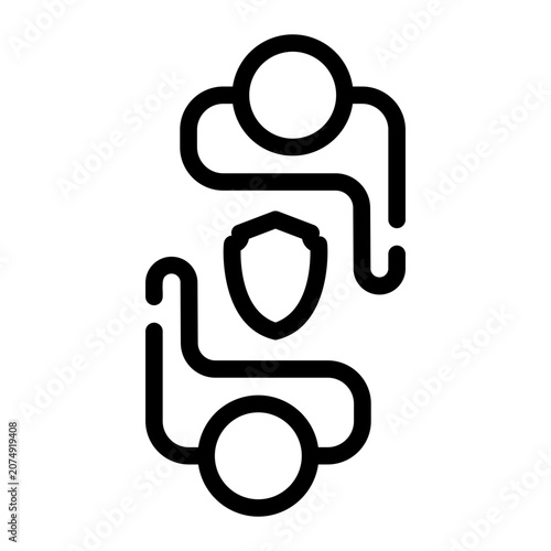 shield line icon