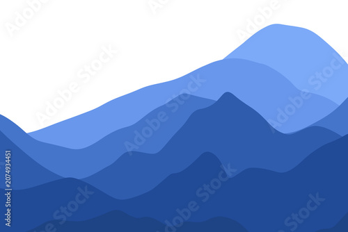 Mountain Range Illustration for Background