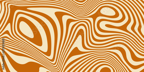 Bild auf Leinwand Abstract caramel swirl and chocolate liquid wave background