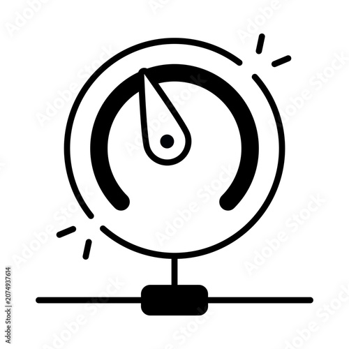 Fotografi Unique design icon of speedometer