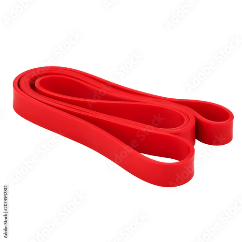 red ribbon isolated on white