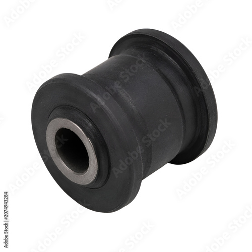 black dumbbell isolated
