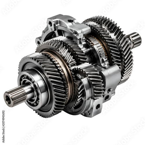 car engine isolated on white