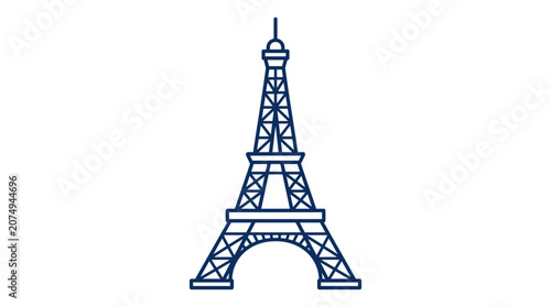 French Tricolor Flag Waving Vector