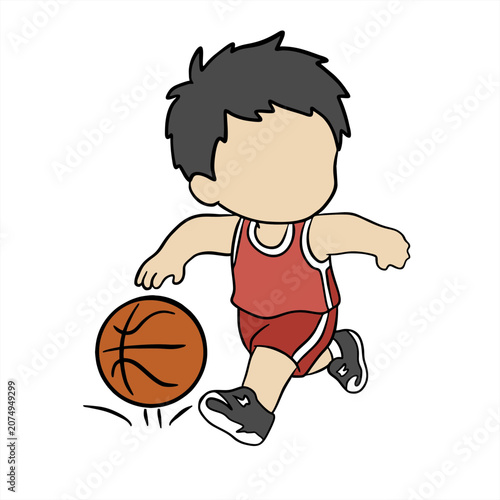 cartoon basketball player