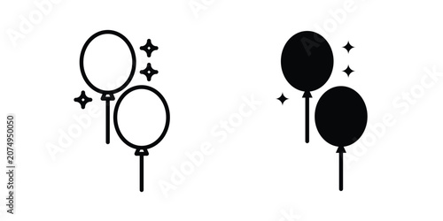 Tableau sur toile Balloons icon