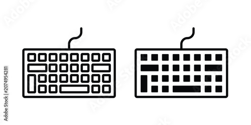 Tableau sur toile Keyboard icon