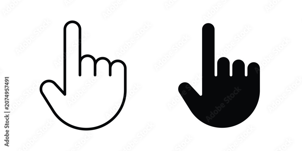 Fototapeta premium Cursor finger icon