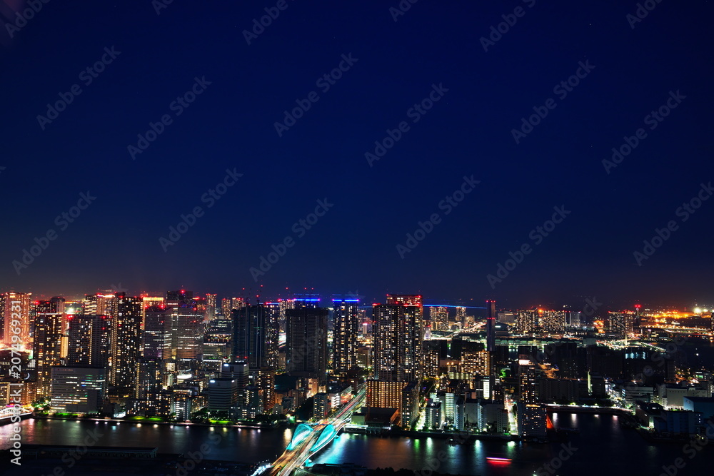 Fototapeta premium 光り輝く豊洲界隈