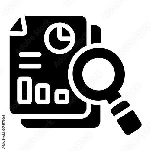 Seo report Solid icon
