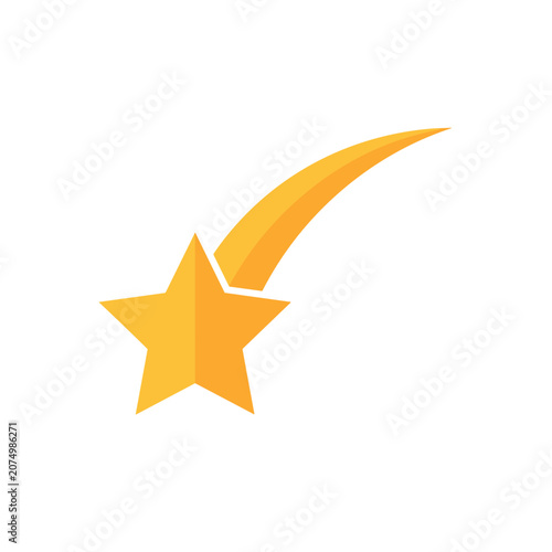 Shooting star symbol representing success and achievement