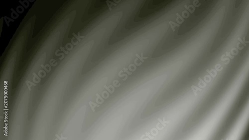 Abstract flowing grey fabric background. Smooth silver silk waving slowly. Elegant monochromatic satin texture looping animation