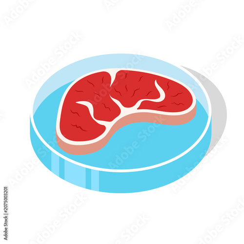 Lab Grown Meat illustration vector