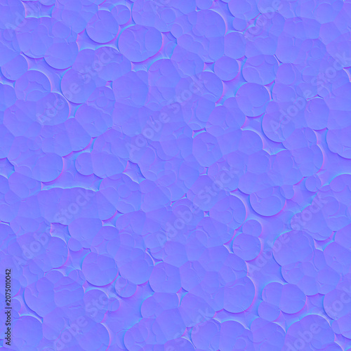 Obraz na płótnie Medium Density Bubble Texture Normal Map for PBR Shaders