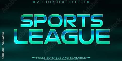 Foto Sport text effect, editable basketball and football text style