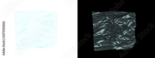 Glowing Light Blue Cyan Crumpled Metallic Foil Square Texture Swatch Dual Background