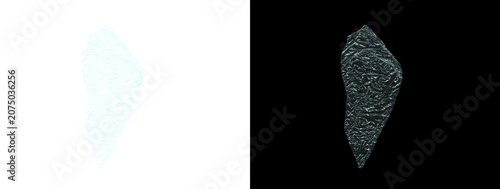 Glowing Light Blue Cyan Crumpled Metallic Foil Vertical Texture Swatch on White and Black Dual Background