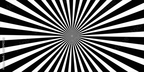 Black  color and white color Sunburst for the background. flag of japanese. The rising sun.