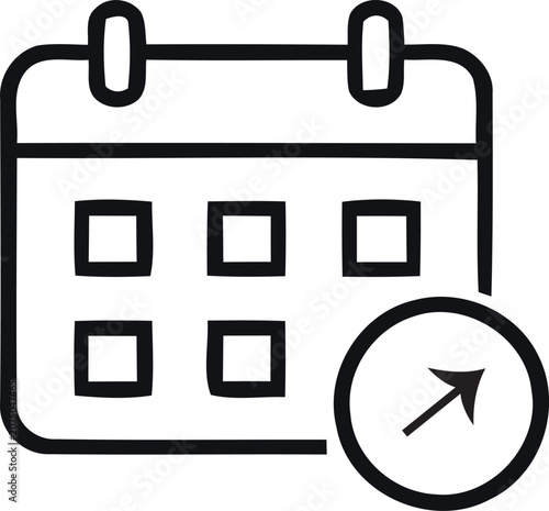 Calendar event reminder icon schedule notification symbol