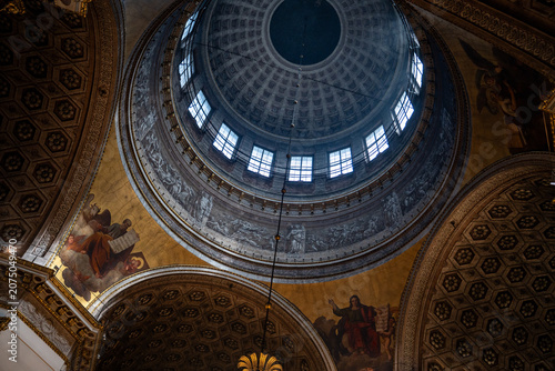 Tableau sur toile Epic Kazan cathedral ancient orthodox church architecture interior vertical panorama